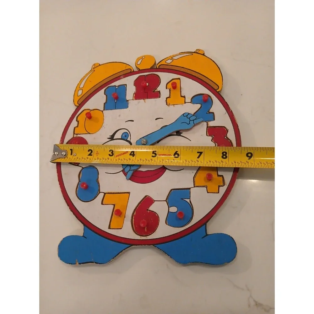 Really Cool Vintage Clock Wooden Puzzle Clock Telling Time Clock Hands Move